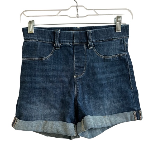 Judy Blue Womens Size S Isla Pull On High Rise Rolled Hem Dark Wash Denim Shorts - Picture 2 of 10